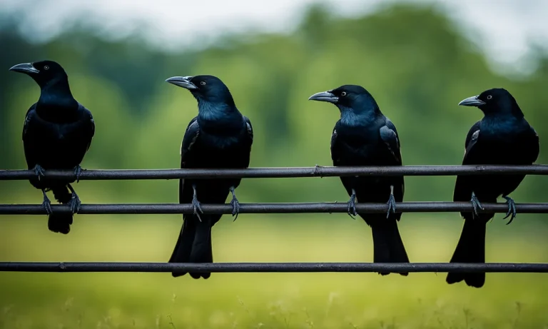 The Significance And Meaning Of Seeing 4 Black Birds On A Fence