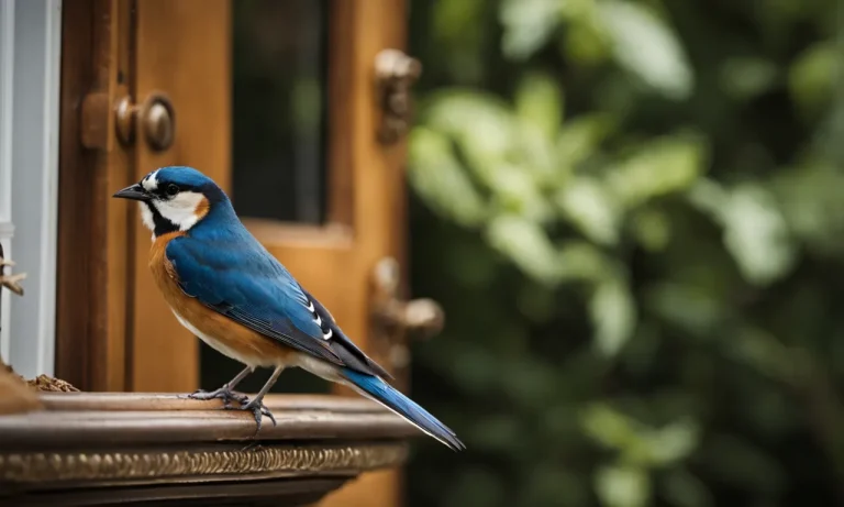 Bird Sitting At Front Door: Symbolic Meanings And Omens