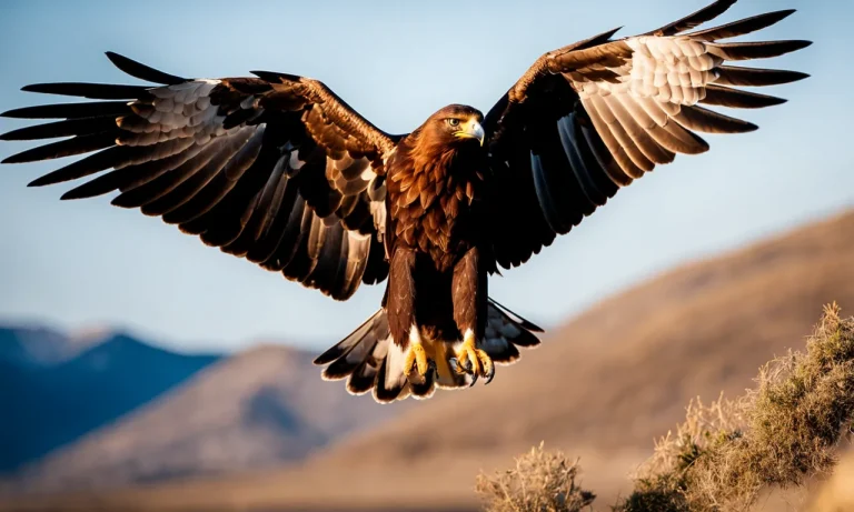 Golden Eagles Next To Humans: Size, Behavior, And Safety Tips