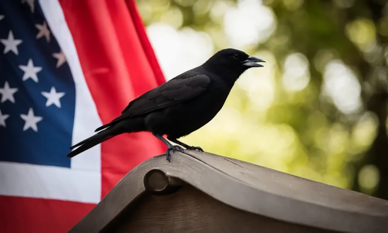 The Meaning Behind The Red Flag With Black Bird