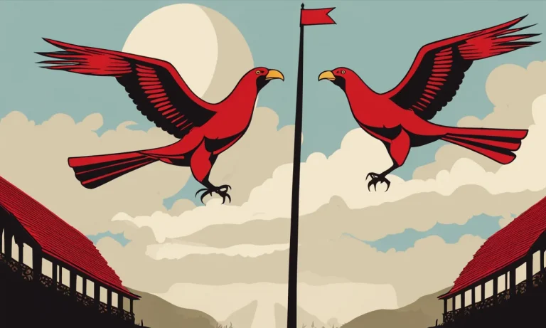 The Meaning And History Of The Red Flag With Two-Headed Bird